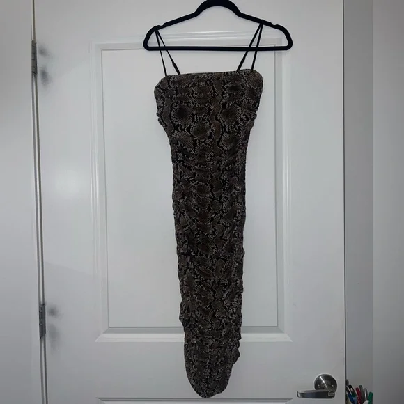 Babaton Snakeskin Print Dress - Picture 3 of 5